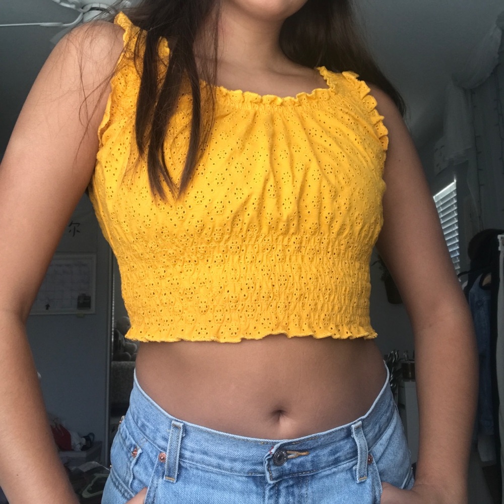 cropped milkmaid tank